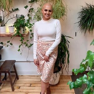 Gorgeous Blush Leopard Slip Skirt!